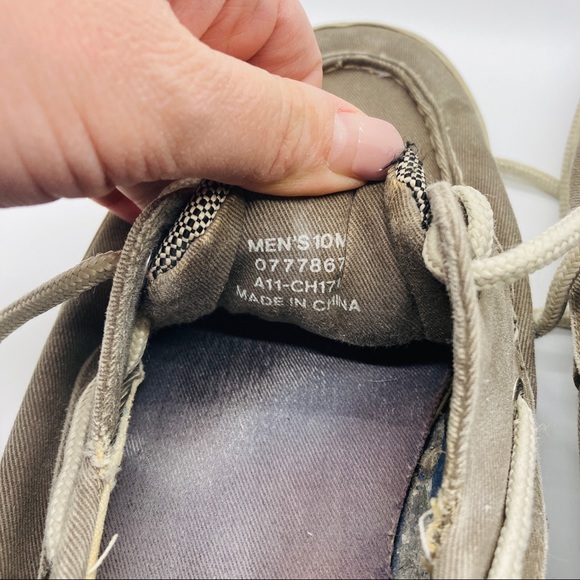 Sperry | Men’s Gray Canvas Boatshoes - Picture 7 of 10